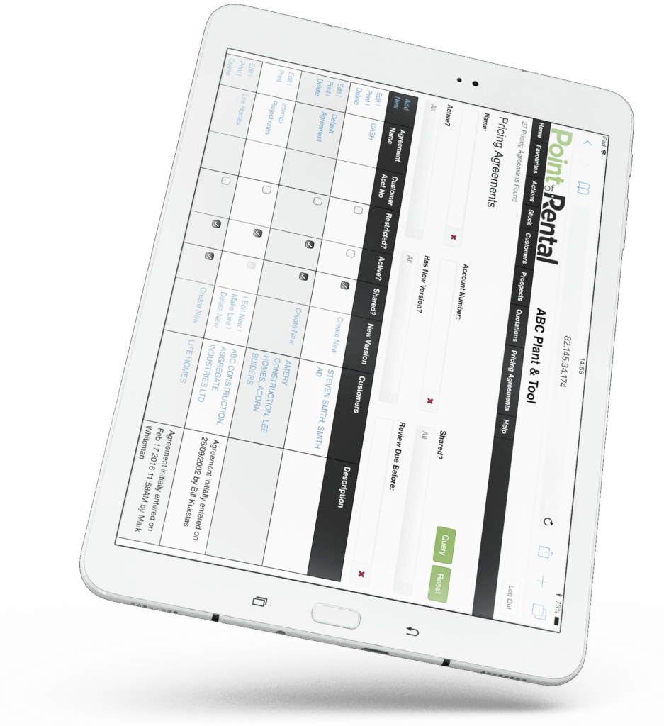 Sales App - Point of Rental Software UK | Hire & Inventory Management ...